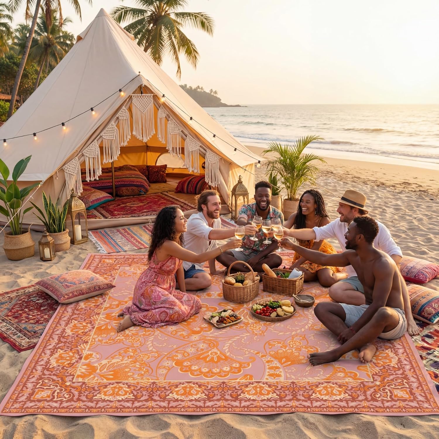 Waterproof Knitted Outdoor Blankets
