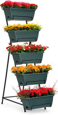 Green 5-Tier Plant Planter