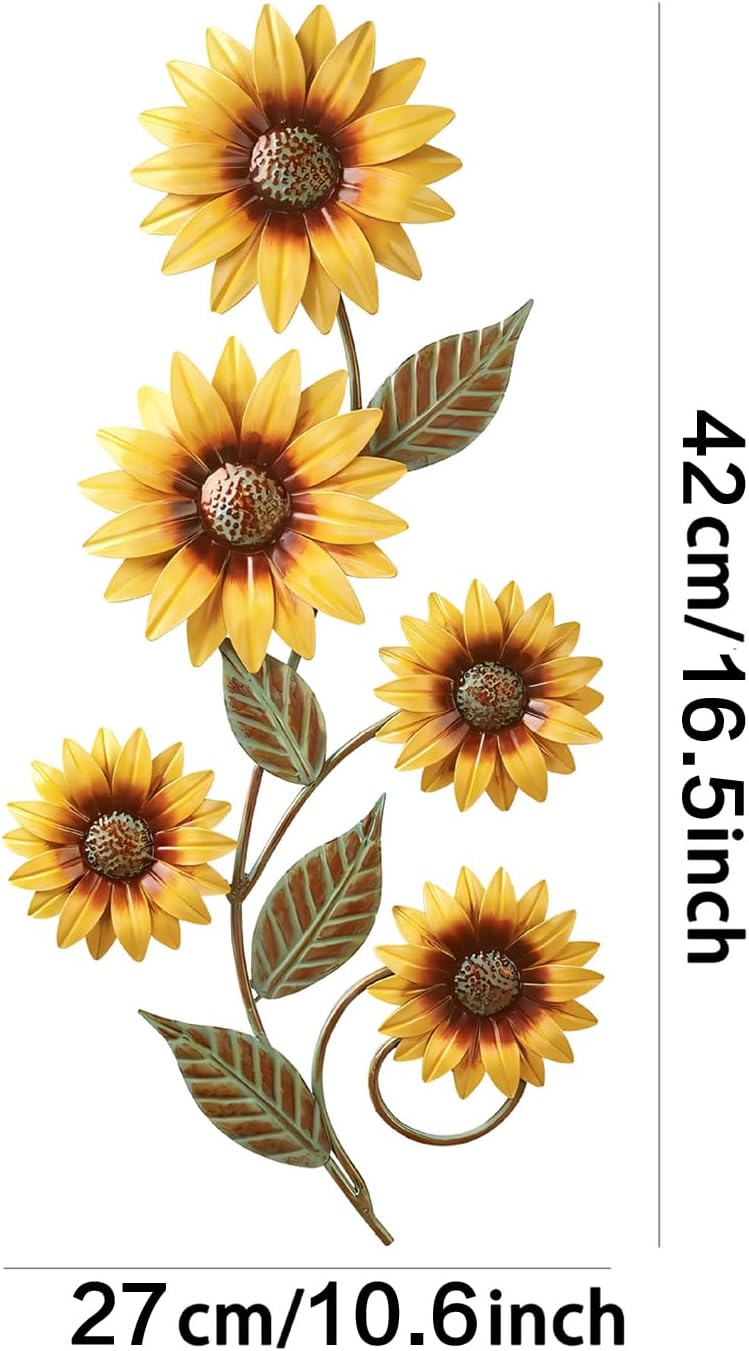 Sunflower Metal Wall Hanging Decor