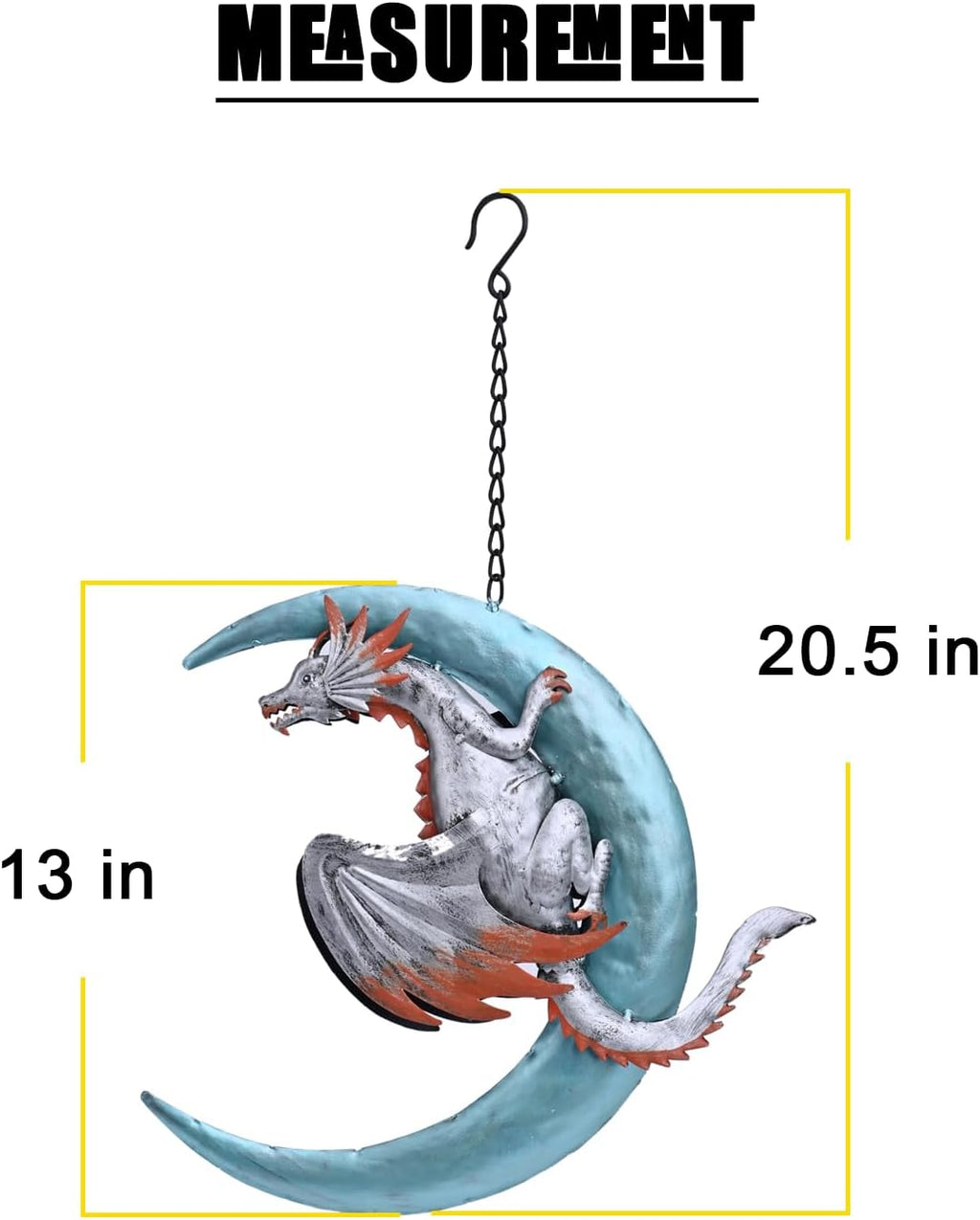 Metal Dragon Garden Hanging Ornament