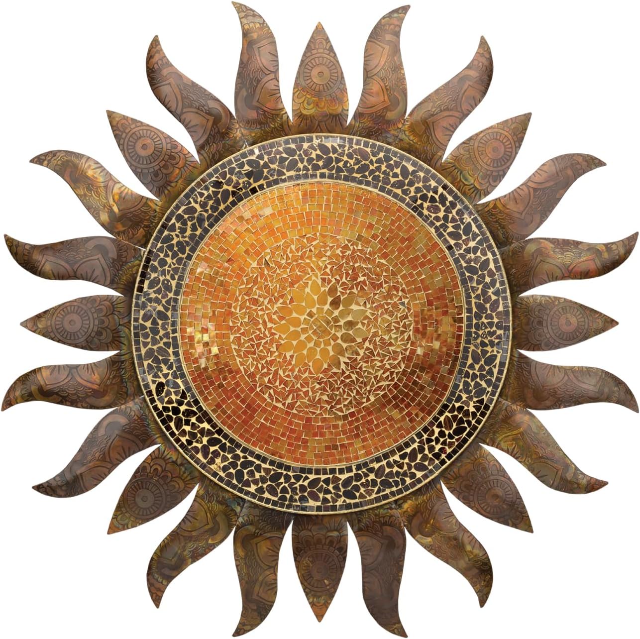 Gold Sunburst Metal Wall Decor