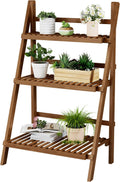Foldable Bamboo 3-Tier Plant Shelf