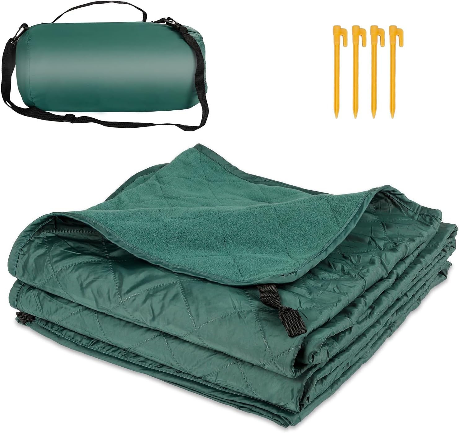 Green Warm Waterproof Camping Blanket