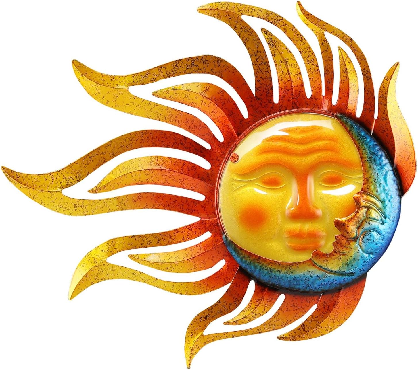 Sun Moon Metal Wall Hanging Decor