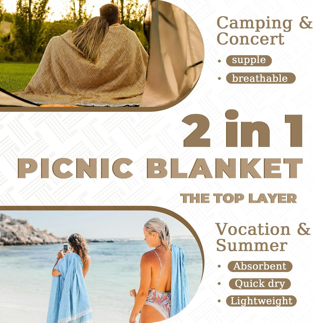 Boho Waterproof Large Outdoor Picnic Mat