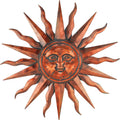 Copper Sunburst Metal Wall Decor