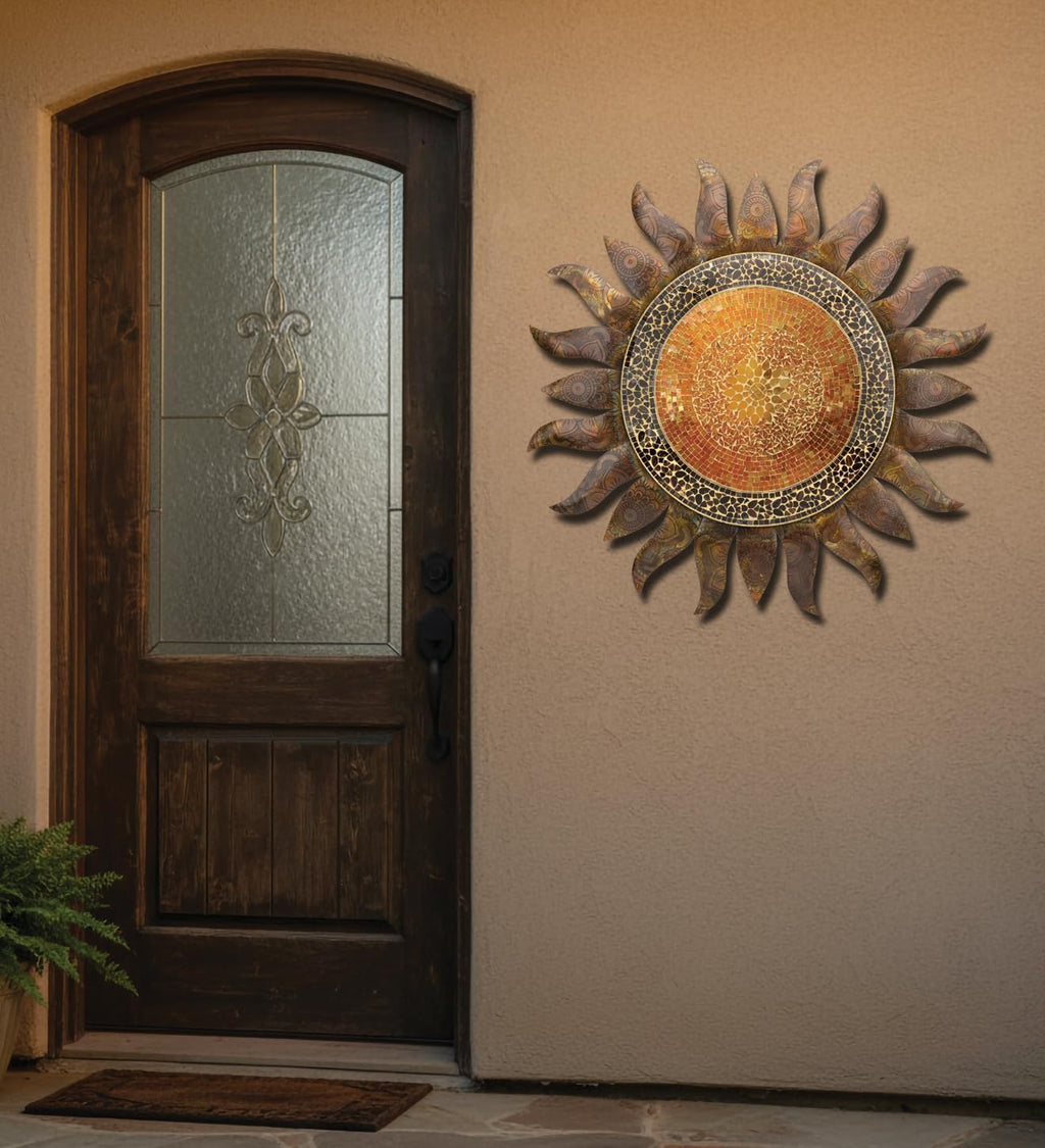 Gold Sunburst Metal Wall Decor