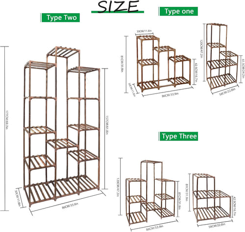 13-Tier Large Wooden Plant Rack