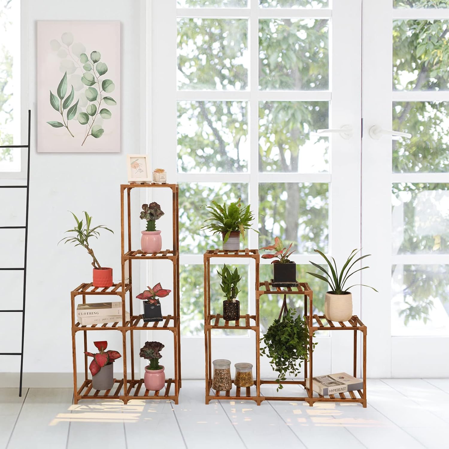 13-Tier Large Wooden Plant Rack
