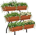 Brick Red Tiered Garden Planter