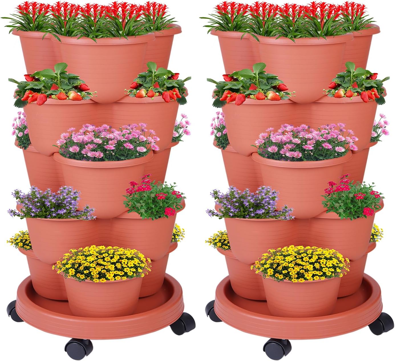 Tiered Stackable Plant Planter