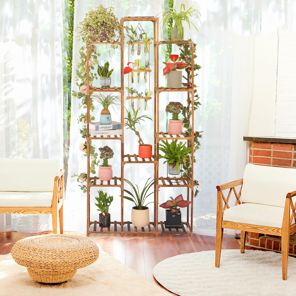 13-Tier Large Wooden Plant Rack