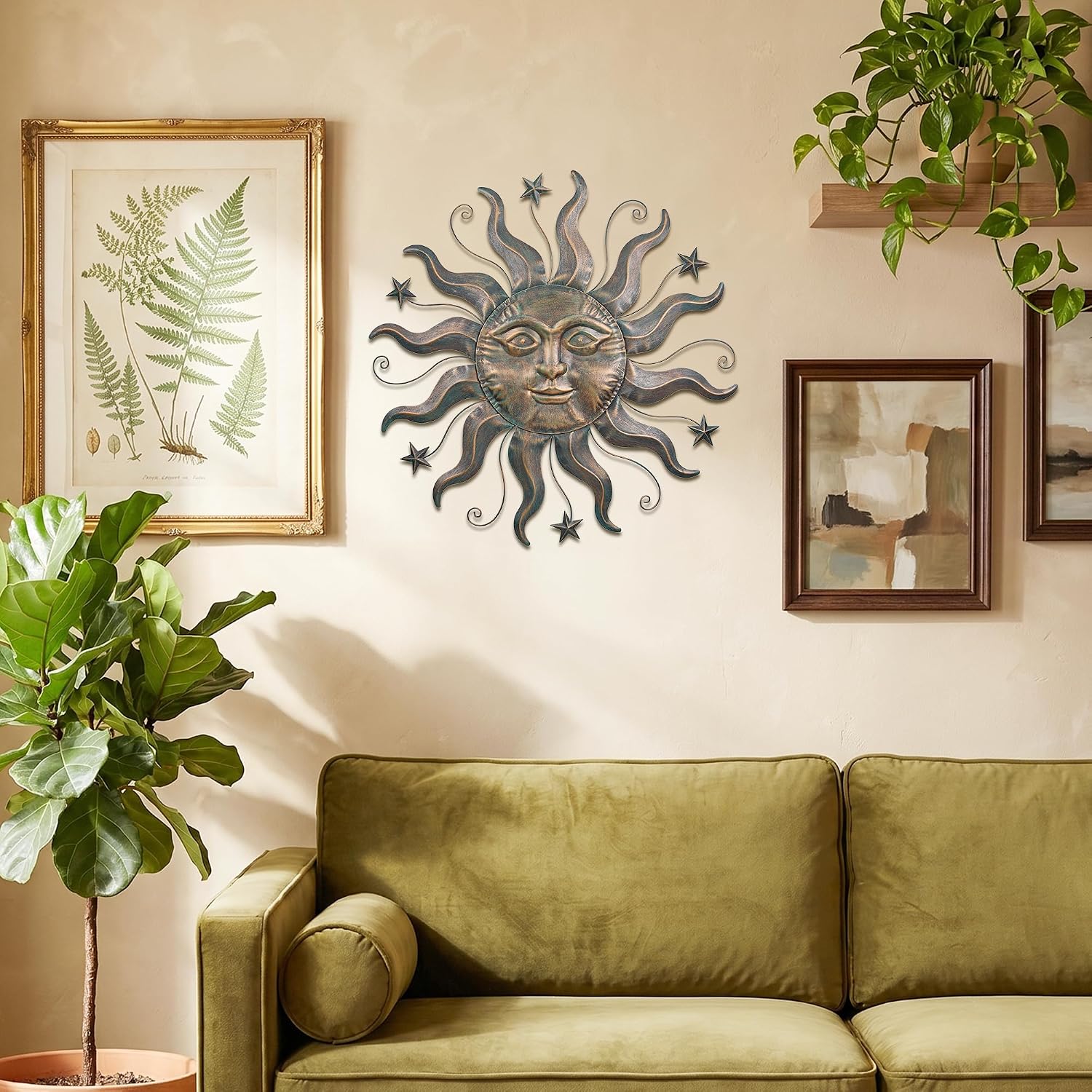 Star Sun Metal Wall Hanging Decor