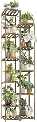 11-Tier Tall Wooden Plant Stand