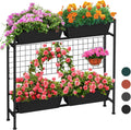 Black Trellis Vertical Planter