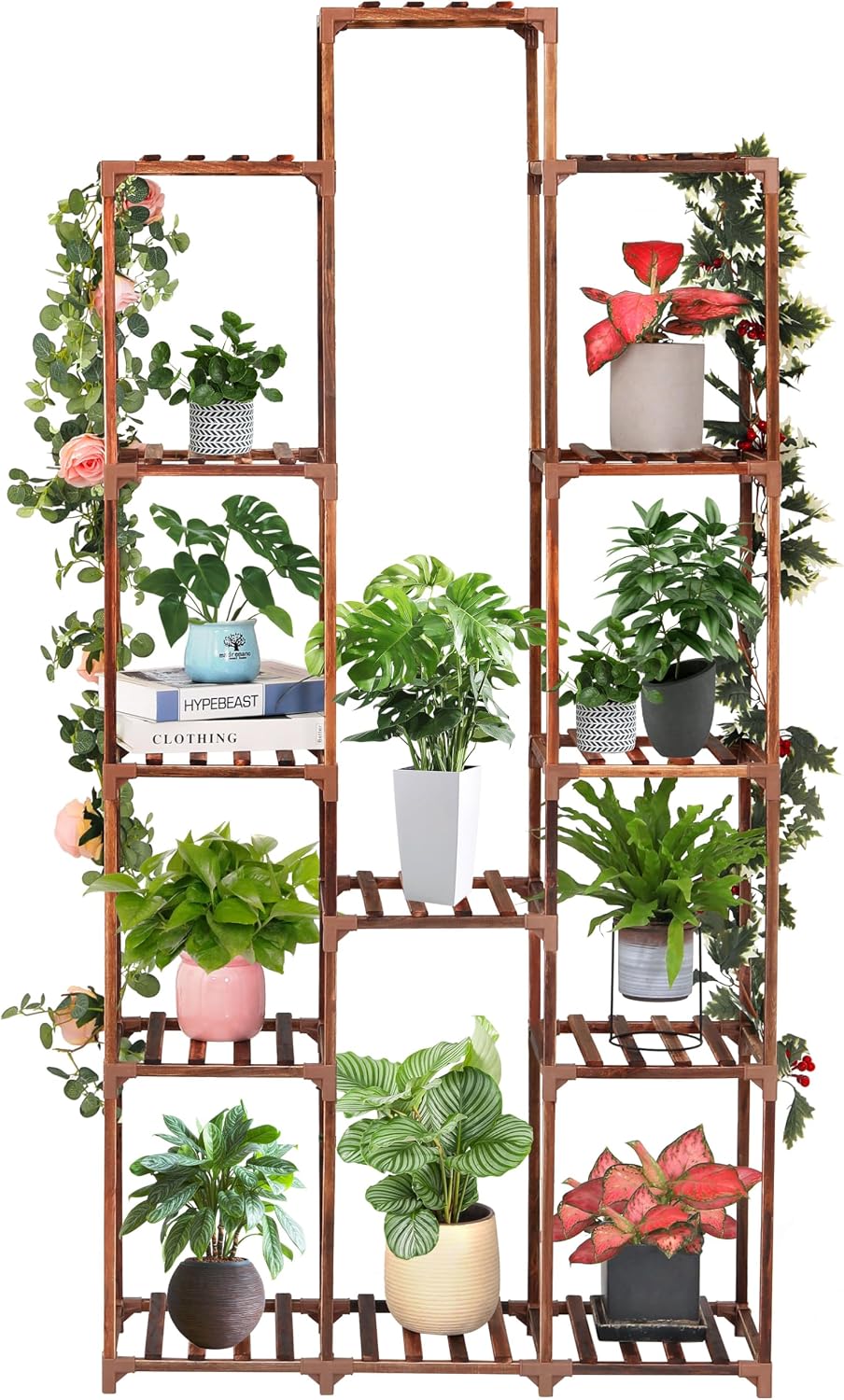 13-Tier Large Wooden Plant Rack