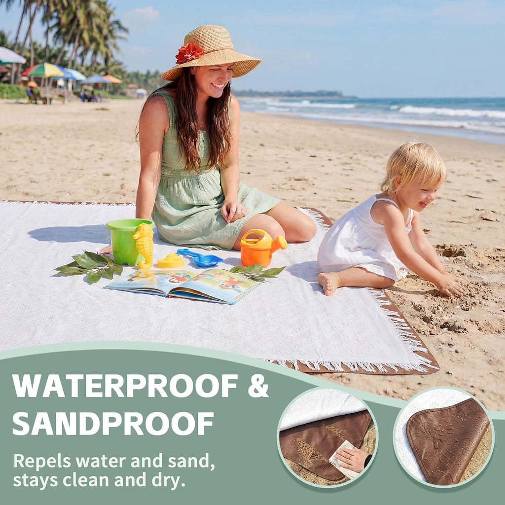 Boho Woven Large Beach Picnic Mat