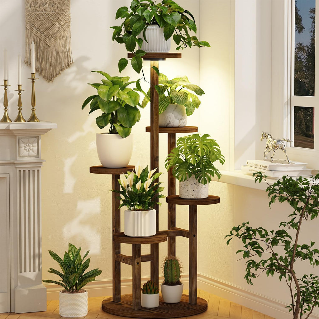 3-Tier Rustic Corner Plant Stand