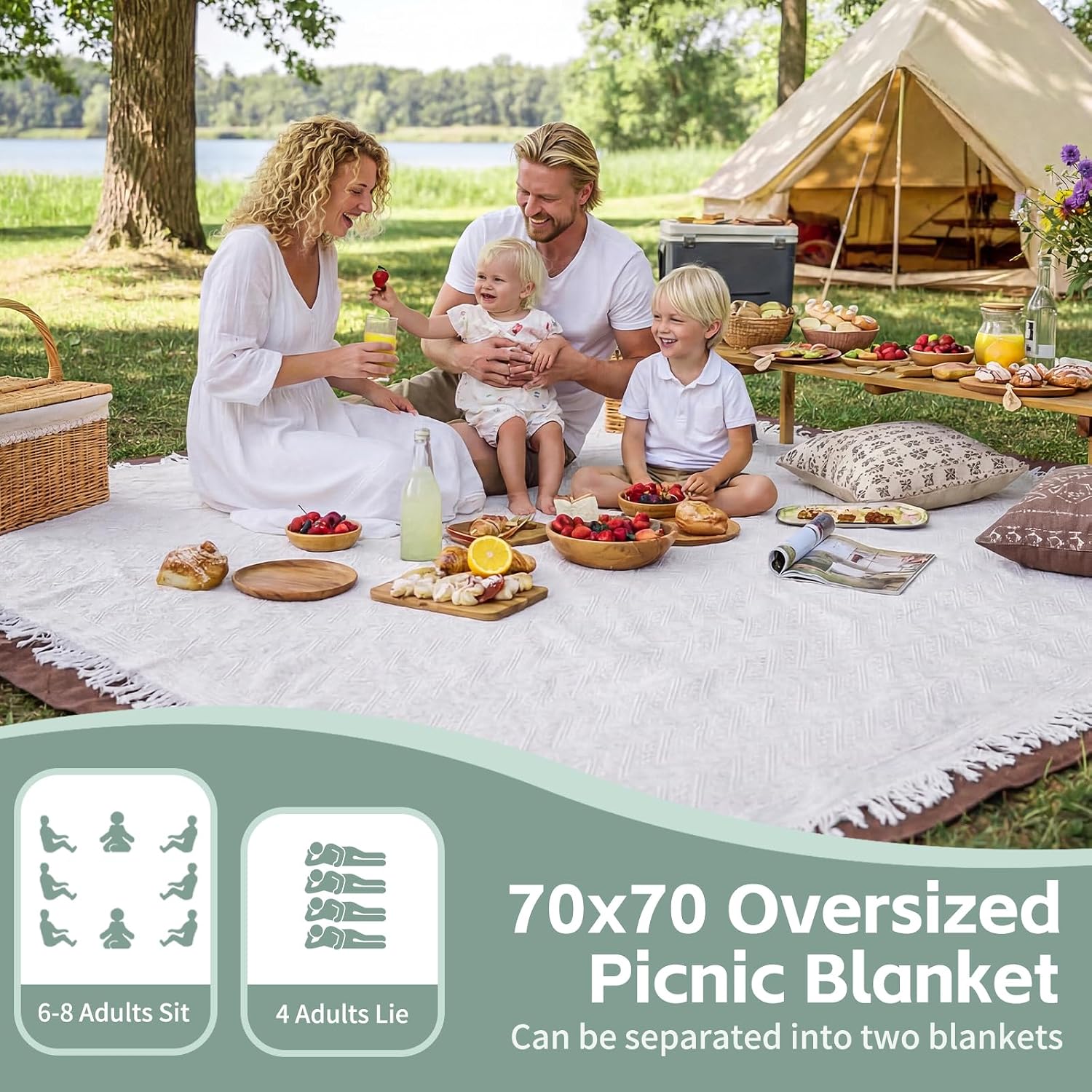 Large Multi-use Outdoor Camping Blanket