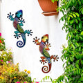 Gecko Metal Garden Wall Ornament