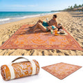 Orange Boho Waterproof Picnic Blanket