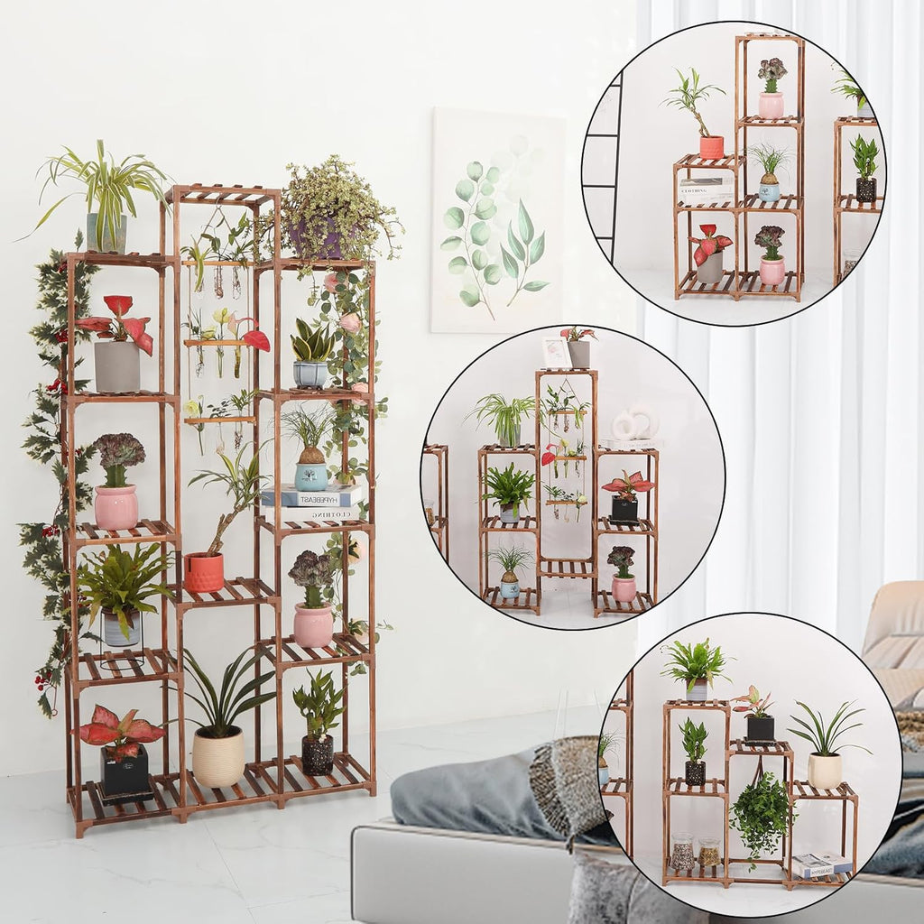 13-Tier Large Wooden Plant Rack