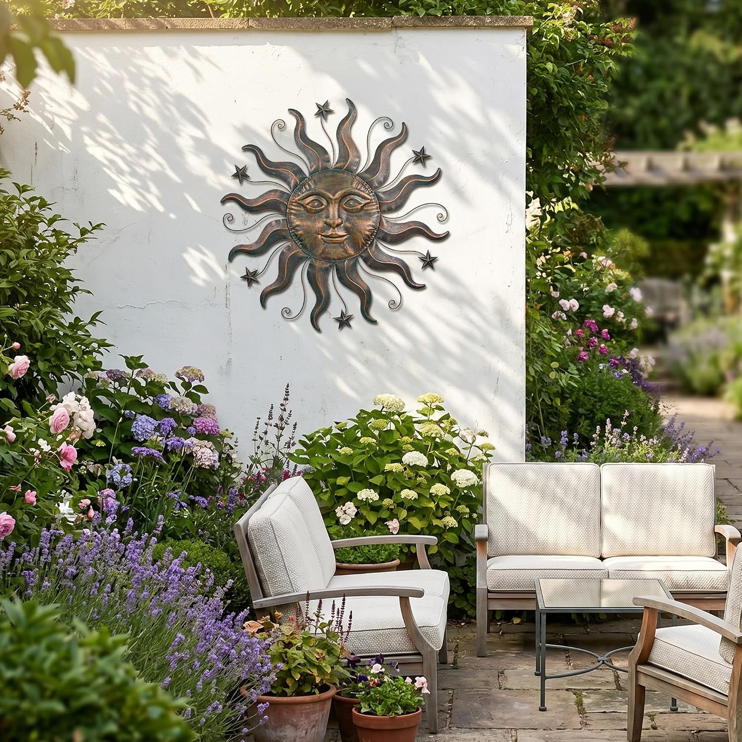 Star Sun Metal Wall Hanging Decor