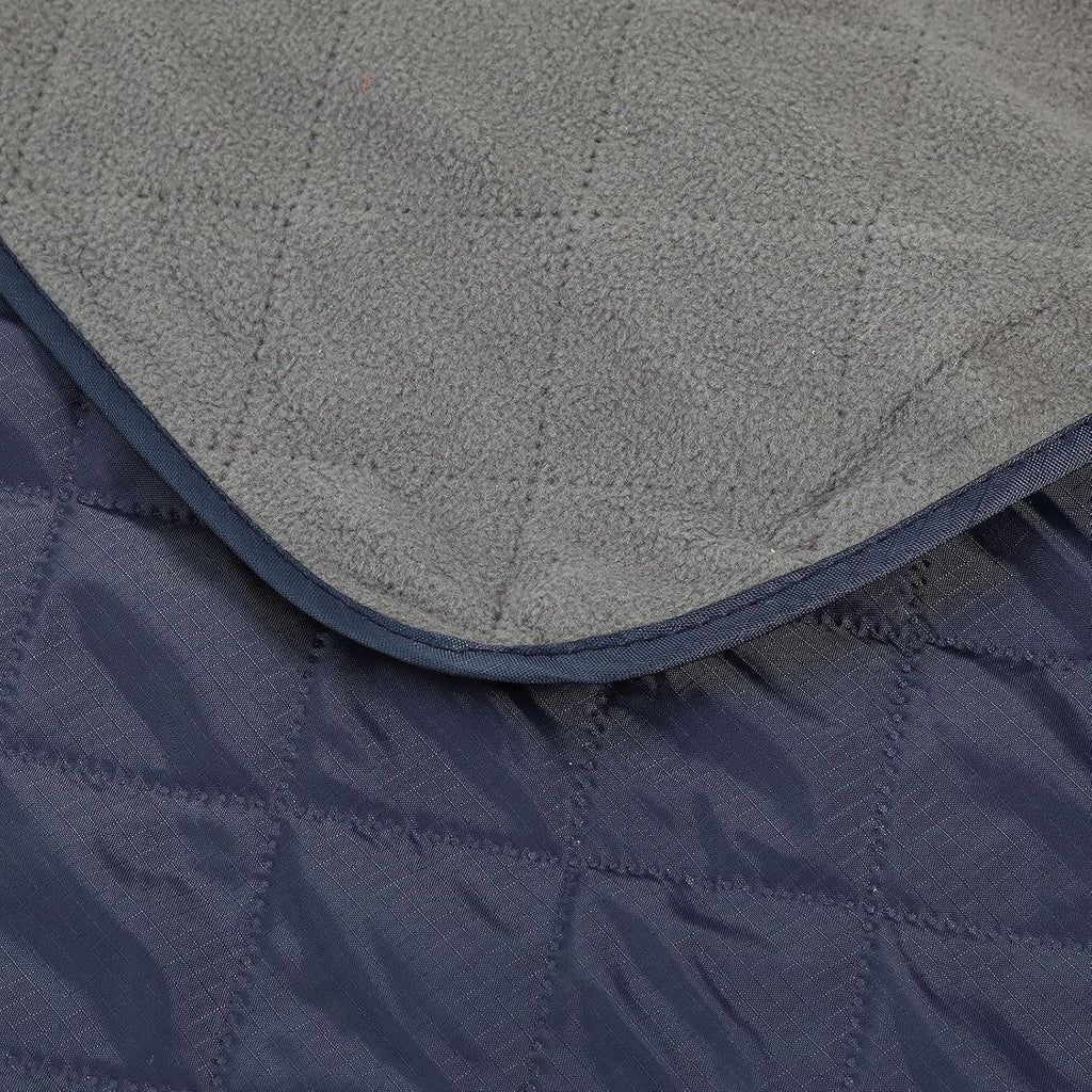 Navy Warm Waterproof Foldable Blanket