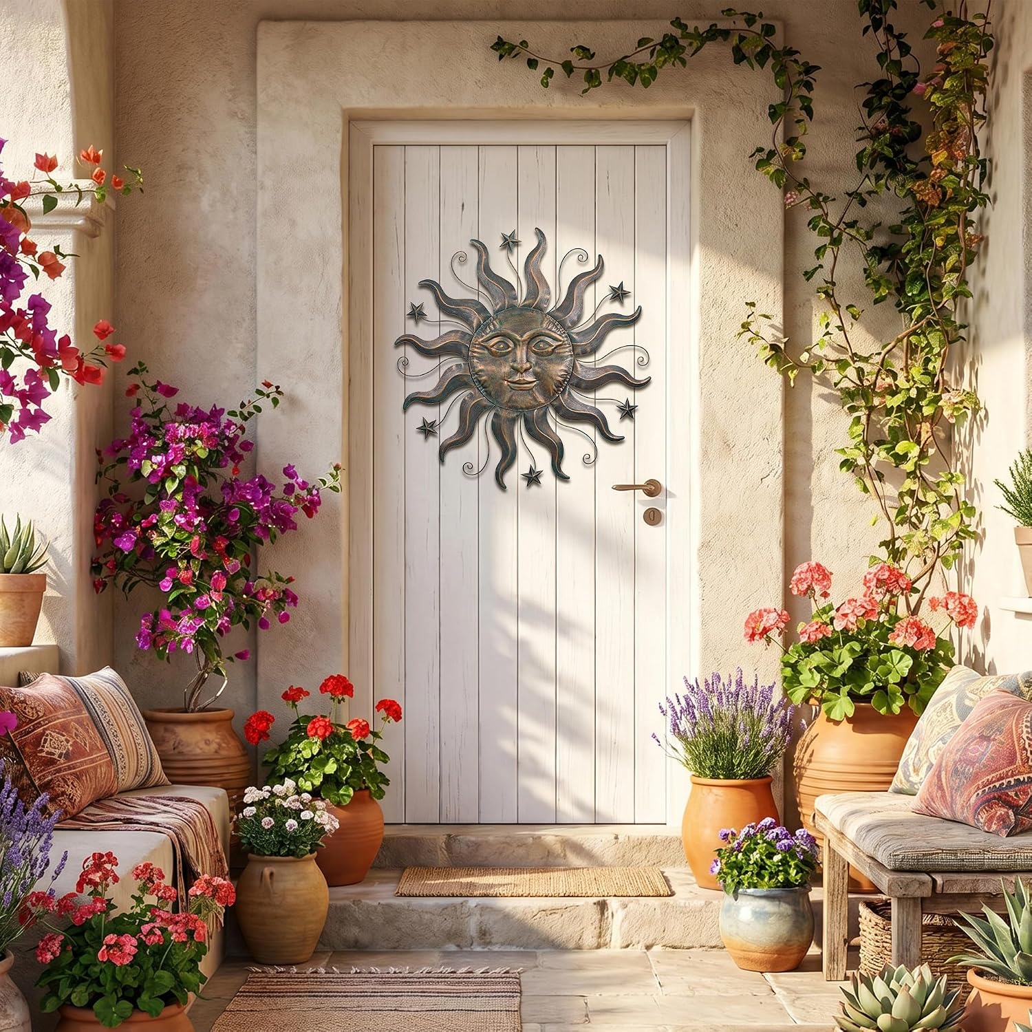 Star Sun Metal Wall Hanging Decor