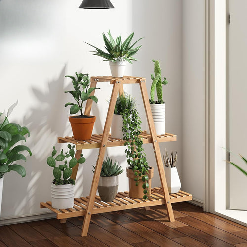 3-Tier Bamboo Potted Plant Stand